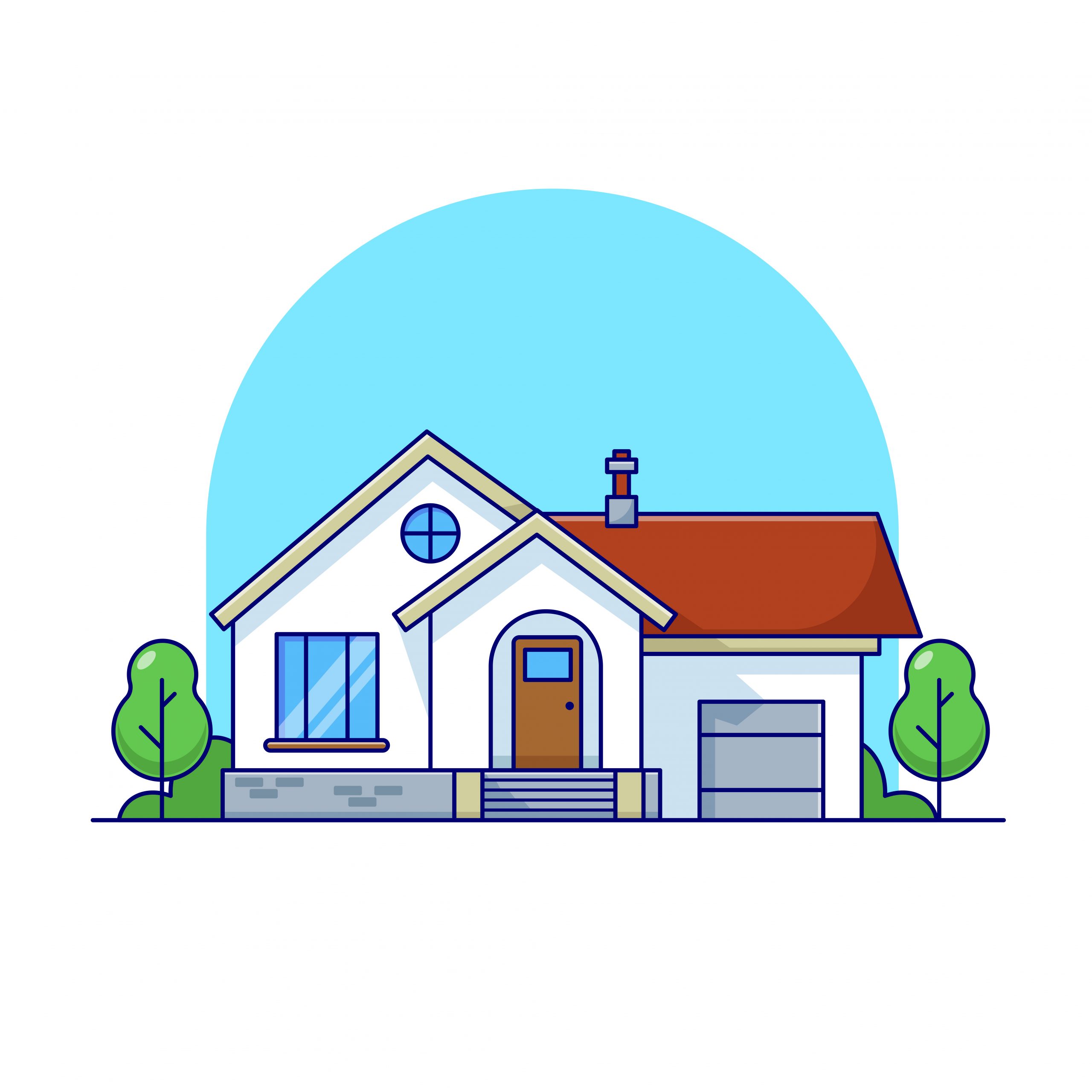 Illustration of a welcoming residential home